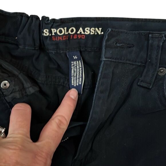 US polo Association boys black jeans, size 16 - Picture 3 of 3